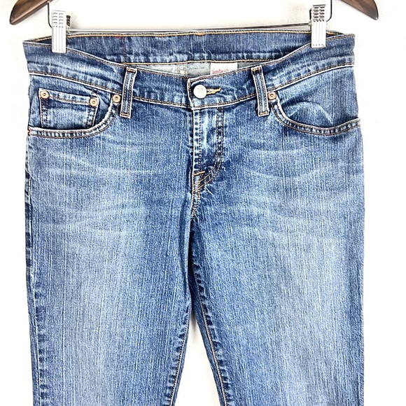 LUCKY BRAND🍀| 👖Dungarees Mid-Rise Wide Leg Bootcut Denim Jeans - Picture 3 of 9